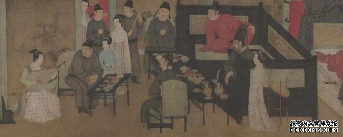 资料图：《韩熙载夜宴图》。故宫博物院截图